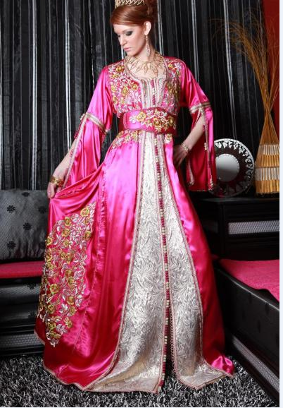 Caftan marocain Fashion Rose